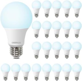 LED Light Bulbs Daylight 5000K, 60 Watt Equivalent LED Bulbs, A19 Standard Bulbs, 800 LM, 15000 Hours, E26 Base, Non-Dimmable