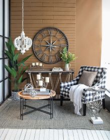 Farmhouse Chandelier, 6-Light Wood Chandelier Pendant Light Fixture with Adjustable Chain for Dining Room Living Room Entryway, Bulb Not Included (Color: as Pic)